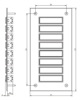 GRO UP Klingeltableau mit          55808 