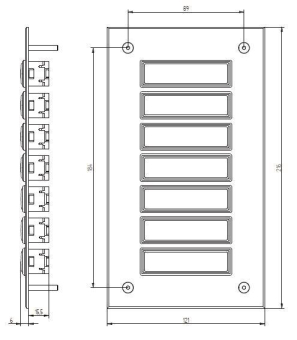 GRO UP Klingeltableau mit          55807 