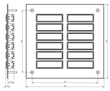 GRO UP Klingeltableau mit          55832 