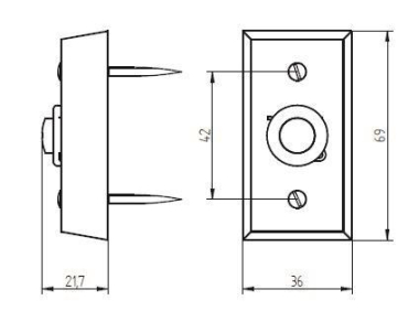 GRO AP Kontaktplatte               55595 