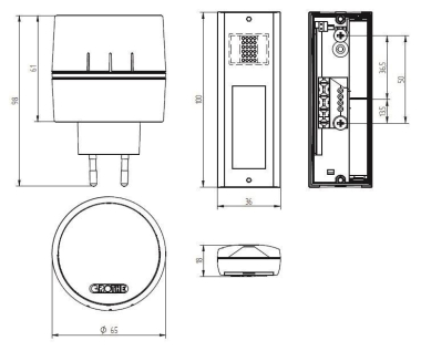 Grothe Funkgong Set Calima 400     43600 