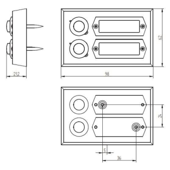 GRO AP Kontaktplatte               55512 