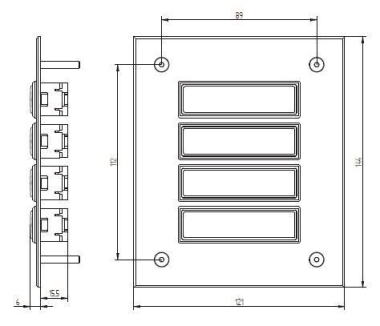 GRO UP Klingeltableau mit          55804 