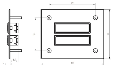 GRO UP Klingeltableau mit          55802 