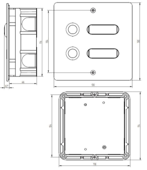Grothe Etagenplatte V2A 2 ETA 402 V2A UP 