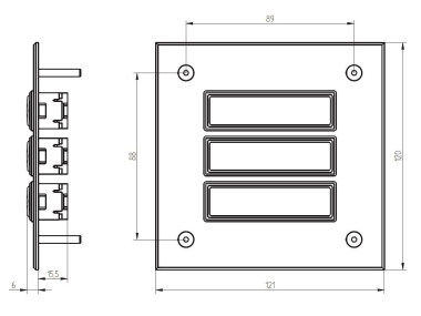 GRO UP Klingeltableau mit          55803 