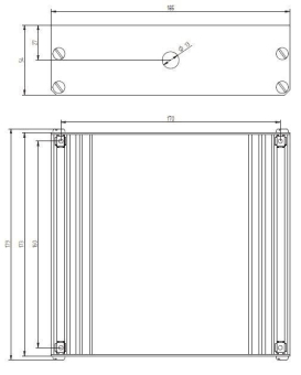 GRO Unterputzkasten 2-reihig verz. 55896 