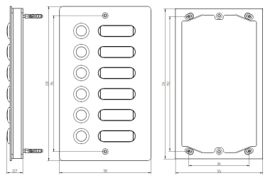 Grothe Etagenplatte V2A 6 ETA 506 V2A AP 