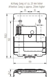 Grothe Wandhalter 43505    WH ECHO 120/M 