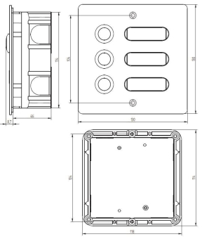 Grothe Etagenplatte V2A 3 We ETA 403 V2A 