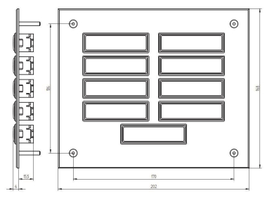 GRO UP Klingeltableau mit          55829 