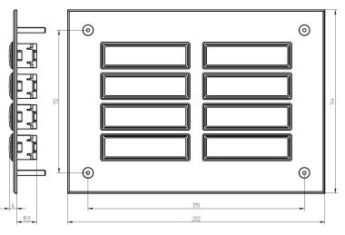 GRO UP Klingeltableau mit          55828 