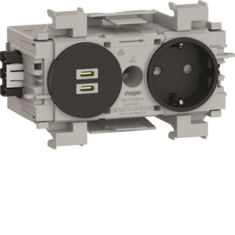 Hager Steckdose 1f            GS17019011 
