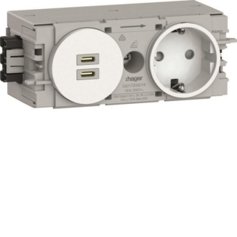 Hager Steckdose 1f            GS17009016 