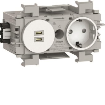 Hager Steckdose 1f            GS17019016 