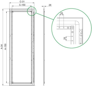 Schneider SF-Volltür           NSYSFD168 