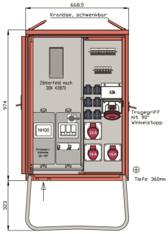 Walther Anschl.vert.schrank   WAV0170BR1 