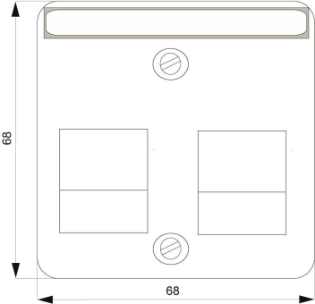 Siemens 5TG2056 DELTA i-system Abdeckpl. 