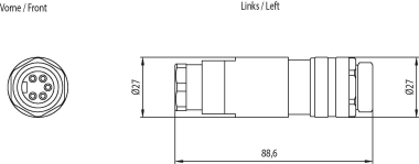 Siemens 6GK19050FA00 7/8" Anschlussst. 