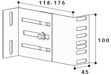 GGK Wandkonsole 119-192mm WKV-4     3583 