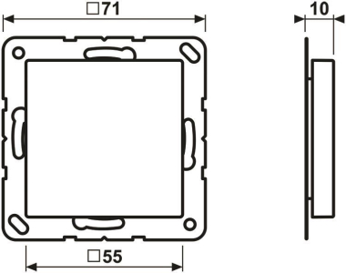 Jung Blind-Abdeckung           A594-0SWM 