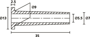 Hellermann HV2101-PVC-FR-BK(1000) 