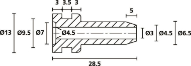 Hellermann HV2104-PVC-FR-BK(1000) 