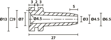 Hellermann HV2103-PVC-FR-BK(1000) 