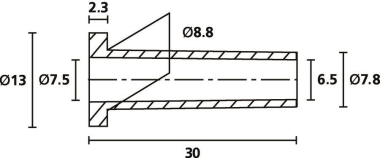 Hellermann HV2210-PVC-FR-BK(1000) 