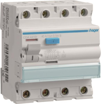 Hager Fi-Schalter 4polig 6kA 40A CDA441D 