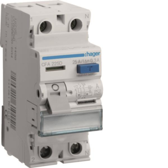 Hager Fi-Schalter 2polig 6kA 25A CFA225D 
