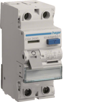 Hager Fi-Schalter 2polig 6kA 63A CGA263D 