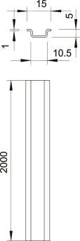 OBO 46277 GTP Hutschiene ungelocht 