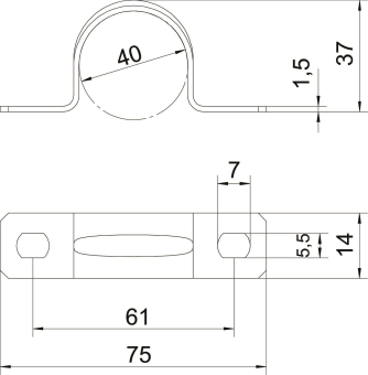 OBO 605 40 A4 Befestigungsschelle 