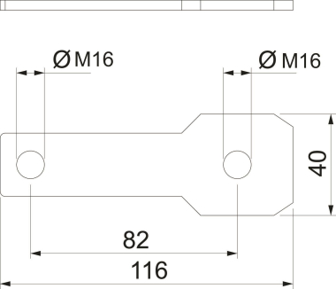 OBO AB EX ISG S M16 Anschlussbügel 