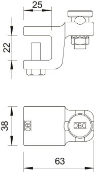 OBO 5004 DIN-FT 20 Falzklemme 