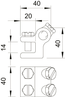 OBO 272 14 Klemme 14mm TG FT 5318149 
