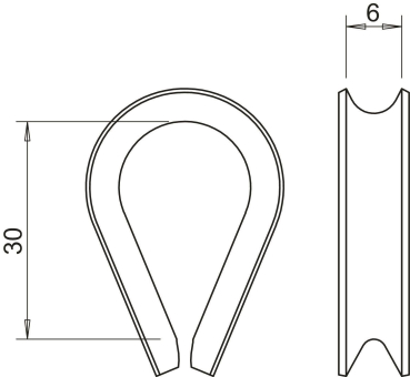 OBO 946 5 G Seilkausche 5mm St G 5301009 