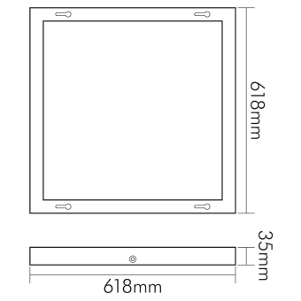 Nobile Aufbaurahmen LED       1560950340 