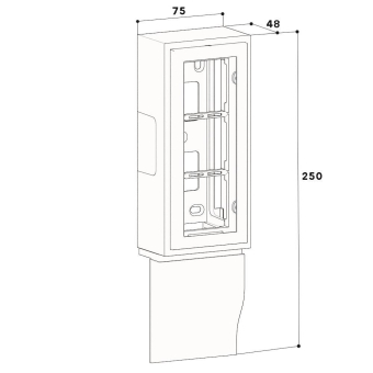 GGK 114306 Leerdose 3-fach   4D 20x80-D3 