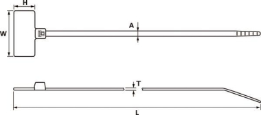 Hellermann IT18FL-PA66-NA(100) 110x2.5mm 