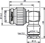 TEGA TNC-Kabelwinkelstecker  J01010A0073 