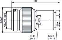 TEGA TNC-Kabelstecker 75Ohm    100023816 