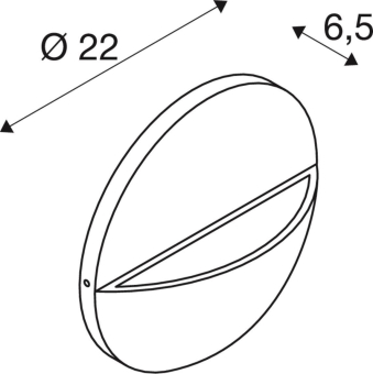 SLV LID II, Wandaufbauleuchte,   1007282 