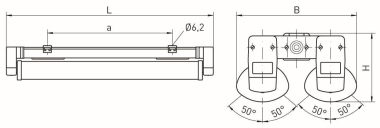 Norka LA SCHRÄG 58W Ring.rast.1-  500657 