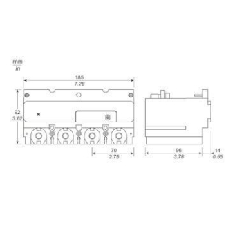 Schneider 3p+N Powertag NSX bis LV434023 