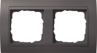 GIRA 021208 Abdeckrahmen 2fach Zwischen 