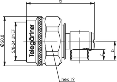 TEGA N-Kabelwinkelstecker      100023947 