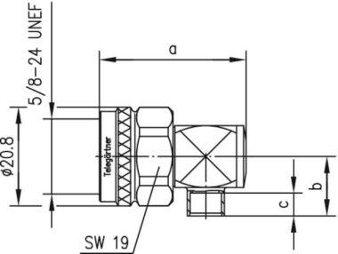 TEGA N-Kabelwinkelstecker    J01020D0041 