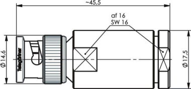 TEGA BNC-Kabelstecker Feder/   100023330 